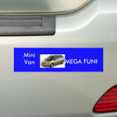 Mini Van MEGA FUN Bumpersticker (Op auto)