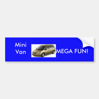 Mini Van MEGA FUN Bumpersticker