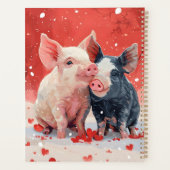 Mini Varkens houden van harten Planner (Achterkant)