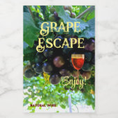 Mini Verleidelijke Natuurlijke Wijndruiven Wijn Etiket (Enkel label)