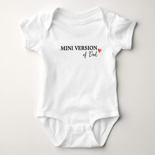 Mini-versie van papa romper (Voorkant)