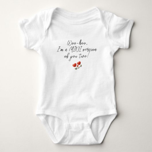 Mini Version Of You Two, Funny Unisex Romper (Voorkant)