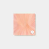 Mini vierkant waterverf sinaasappel post-it® notes (Voorkant)