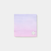 Mini vierkante waterverf paarse roze post-it® notes (Voorkant)