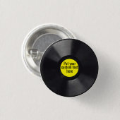 Mini Vinyl LP Button (Voorkant /achterkant)