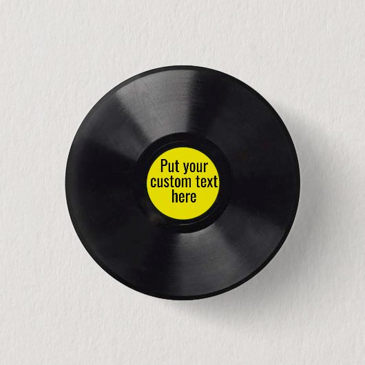 Mini Vinyl LP Button (Voorkant)
