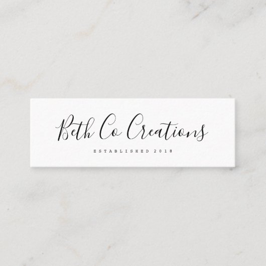 Mini visitekaartje (Voorkant)