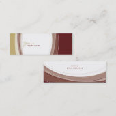 MINI-VISITEKAARTJE:: curven 10 Mini Visitekaartje (Voorkant / Achterkant)