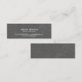 Mini Visitekaartje Elegant Silver Abstract effect (Voorkant / Achterkant)