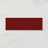 MINI VISITEKAARTJE:: gelikt 1 sinaasappel rood gee Visitekaartje (Achterkant)