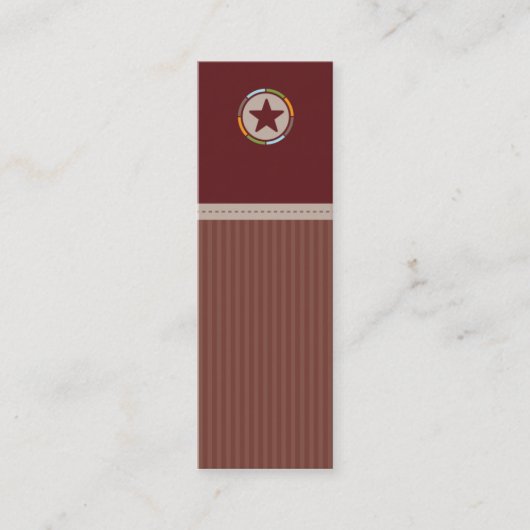 MINI VISITEKAARTJE:: lonestar 2 Mini Visitekaartje (Voorkant)