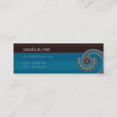 MINI VISITEKAARTJE:: paisley 1 Visitekaartje (Achterkant)