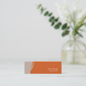 MINI VISITEKAARTJE:: swishes 2 Mini Visitekaartje (Staand voorkant)