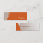 MINI VISITEKAARTJE:: swishes 2 Visitekaartje (Voorkant / Achterkant)