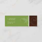 MINI-VISITEKAARTJE:: verve 3 Mini Visitekaartje (Achterkant)