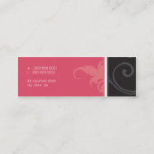 MINI-VISITEKAARTJE:: verve 6 Mini Visitekaartje (Achterkant)