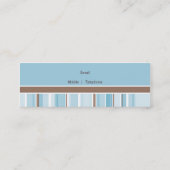 MINI-VISITEKAARTJE: vintage 5 Mini Visitekaartje (Achterkant)