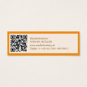 Mini visitekaartjes dakdekkers QR-code (Achterkant)