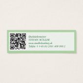 Mini visitekaartjes dakdekkers QR-code (Achterkant)