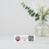 Mini visitekaartjes Instagram foto QR volgers (Staand voorkant)