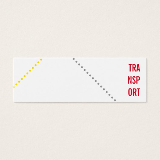 Mini Visitenkarten für Kurierfahrer Mini Visitekaartjes (Voorkant)