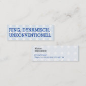 Mini Visitenkarten Mini Visitekaartje (Voorkant / Achterkant)