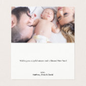 MINI - Vrolijk kerstfeest, Waterverf Pinetree, scr Kaart (Binnenkant ongevouwen)