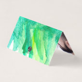 MINI - Vrolijk kerstfeest, Waterverf Pinetree, scr Kaart (Achterkant)