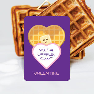 Mini Waffley Zoete Valentijnskaart voor Kinderen Notitiekaartje