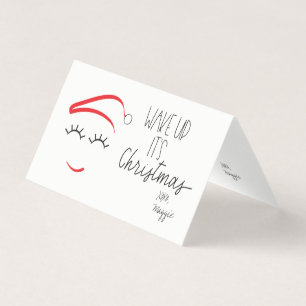 MINI - Wakker worden Het is kerstbal" Kaart