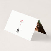 MINI - Wakker worden, het is Kerstmis" wimpers Kaart (Achterkant)