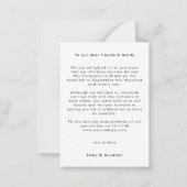 MINI | We hebben een foto-aankondiging gemaakt Notitiekaartje (Achterkant)