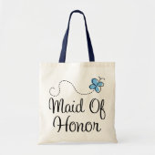Mini Wedding Day Maid of Honor Blue Canvas tas (Voorkant)