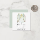 MINI | Whimsical Angel White - Hartelijk dank Notitiekaartje (Voorkant / Achterkant in situ)