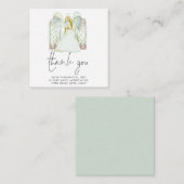 MINI | Whimsical Angel White - Hartelijk dank Notitiekaartje (Voorkant / Achterkant)
