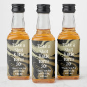 Mini Whiskey Botlle Label, Liquor Label - Birthday Likeurfles Etiket (Flessen)
