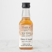 Mini Whiskey Botlle Label - Liquor Label - Wedding Likeurfles Etiket (Voorkant)