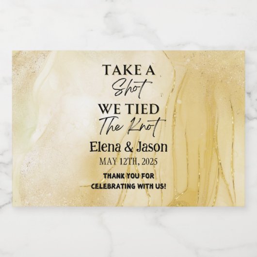 Mini Whiskey Botlle Label - Liquor Label - Wedding Likeurfles Etiket (Enkel label)