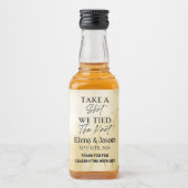Mini Whiskey Botlle Label - Liquor Label - Wedding Likeurfles Etiket (Voorkant)