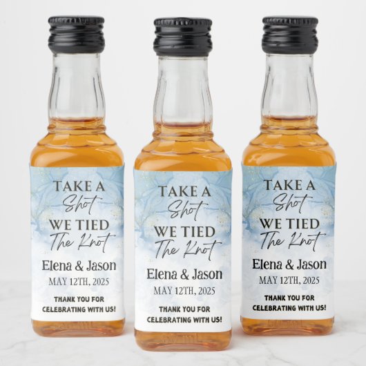 Mini Whiskey Botlle Label - Liquor Label - Wedding Likeurfles Etiket (Flessen)