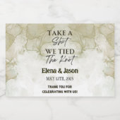 Mini Whiskey Botlle Label - Liquor Label - Wedding Likeurfles Etiket (Enkel label)