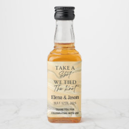 Mini Whiskey Fles Label - Drank Label - Trouwen Likeurfles Etiket