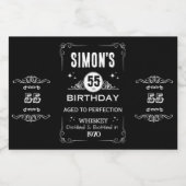 Mini Whiskey Fles Label -  Etiket van de Vloeistof (Enkel label)