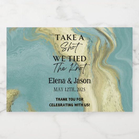 Mini Whiskey Fles Label - Liquor Label - Huwelijk Likeurfles Etiket (Enkel label)