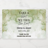 Mini Whiskey Fles Label - Liquor Label - Huwelijk Likeurfles Etiket (Enkel label)