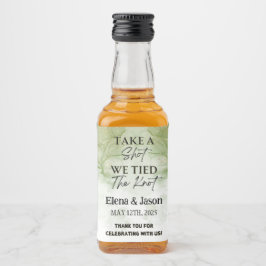 Mini Whiskey Fles Label - Liquor Label - Huwelijk Likeurfles Etiket