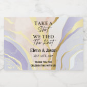 Mini Whiskey Fles Label - Liquor Label - Huwelijk Likeurfles Etiket (Enkel label)