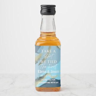 Mini Whiskey Fles Label - Liquor Label - Huwelijk Likeurfles Etiket