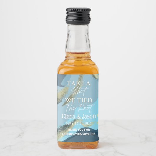 Mini Whiskey Fles Label - Liquor Label - Huwelijk Likeurfles Etiket (Voorkant)