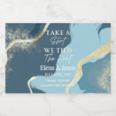 Mini Whiskey Fles Label - Liquor Label - Huwelijk Likeurfles Etiket (Enkel label)